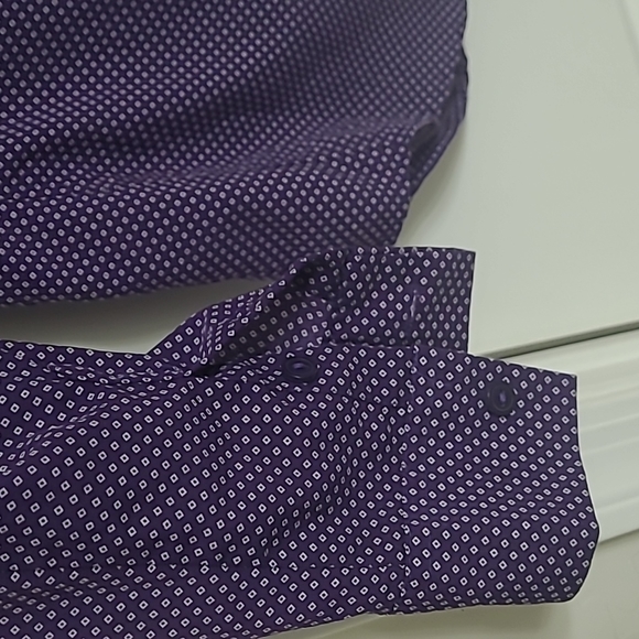 Apt 9 Purple button up blouse, size S - Picture 3 of 5